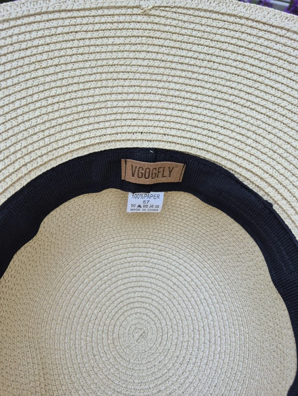 Vgogfly Vintage Wide Brim Staw Summer Hat - Picture 4 of 8